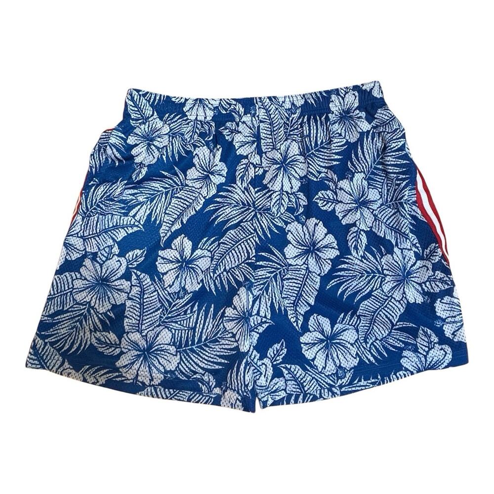 Chubbies Meshed Court Shorts Mens XL Blue Hibiscus Fully Lined 5.5" Inseam NWOT